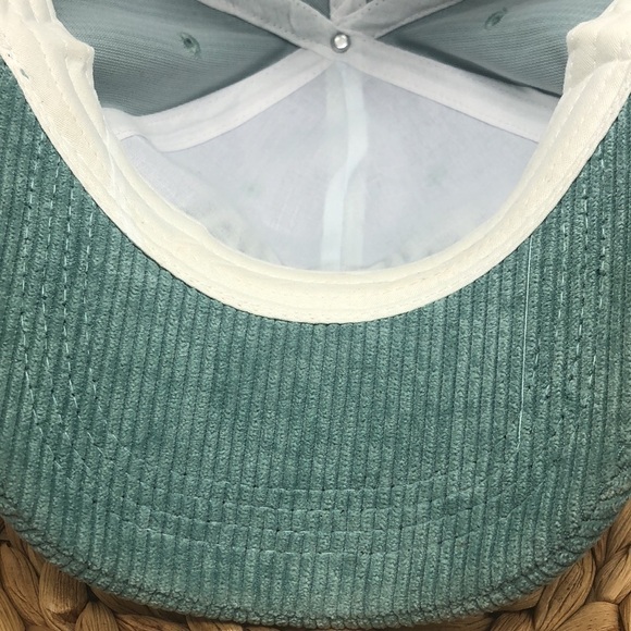 MAMA Aqua Green Corduroy Baseball Cap - Picture 6 of 7